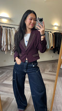 Sorrel cropped blazer - S