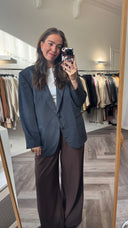 Brielle 100% wol blazer - L
