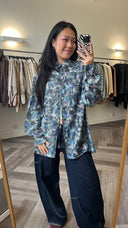 Valou 100% zijde blouse - L