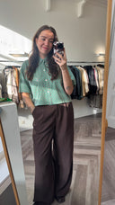 Honor cropped blouse - L