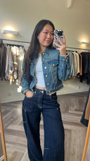 Ronja denim top/jasje - S