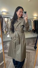 Delilah katoenen trenchcoat - S