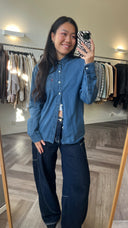 Levi's denim blouse - S