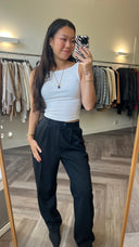 Tesni straight leg pantalon - M
