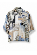 Mila geprinte blouse - L