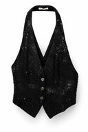 Xenia pailletten haltertop - XS-S
