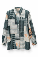 Veda geprinte blouse - L