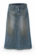 Isobel 100% katoen maxi rok - M