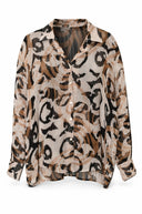 Nell geprinte blouse - L