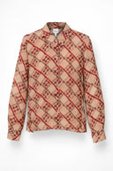 Ella geprinte blouse - M