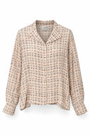 Jada geruite blouse - M
