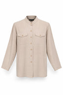 Lin 100% zijden blouse - M