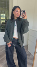 Rosan 100% mohair vest - L
