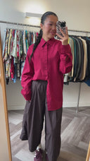 Floor bordeaux blouse - L