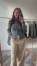 Armani Jeans geruite top - M