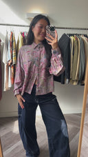 Ines cropped blouse - L