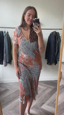 Lilly 100% zijden  jurk - L