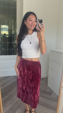 Bren velvet midi rok - S-M