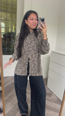Michelle geprinte blouse - S