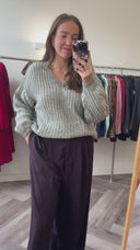 Lorna wool-blend trui - L
