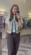 Fieke 100% zijden gilet - M