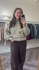 Mila alpaca-blend trui - M