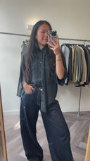 Ava 100% zijden blouse - L