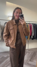 Mirella 100% leren jas - L