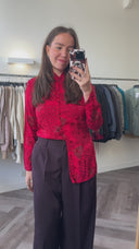 Augusta jacquard blouse - M