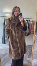 Gina faux fur jas - M