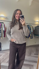 Jolien angora-blend trui - M