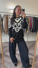Jovie angora-blend trui - M