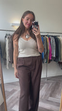 Soraya fijngebreide top - M