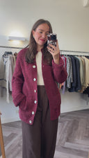 Posy mohair-blend vest - M