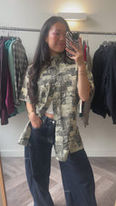 Naomi geprinte blouse - L