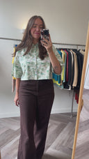 Babs cropped blouse - L