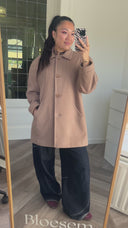 Eugenie wool-blend jas - S