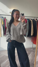 Moos wool-blend trui - L