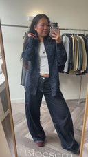 Lise geprinte blouse - M