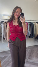Ebba crochet top - S-M