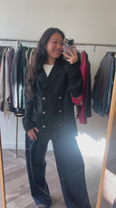 Hilde krijtstreep blazer - M