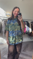 Casey tie dye blouse - L
