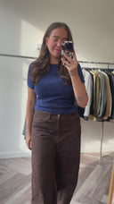 Silke badstof top - M