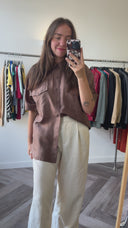 Suki 100% zijden blouse - L