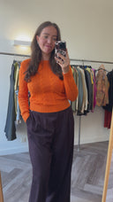 Zoe gebreide top - M