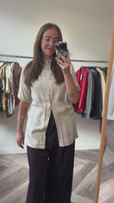 Val jacquard blouse - M/L