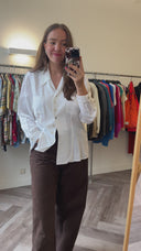 Eva flowy blouse - L