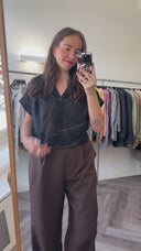 Ottilie cropped blouse - L