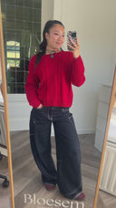 Dominique wool-blend trui - S