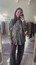 Fabienne 100% zijden blouse - XL